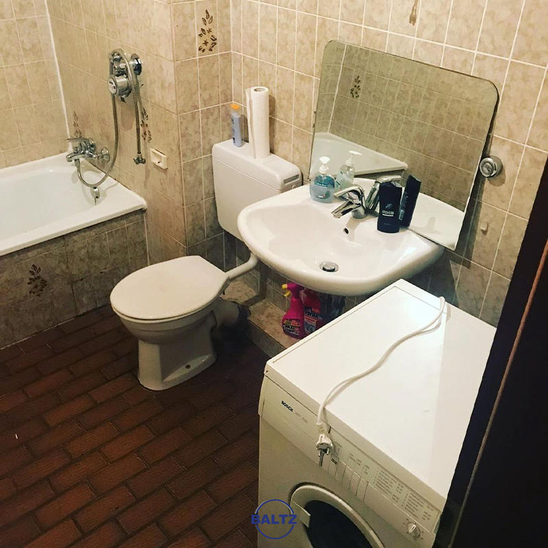 Basezimmer nach Reinigung